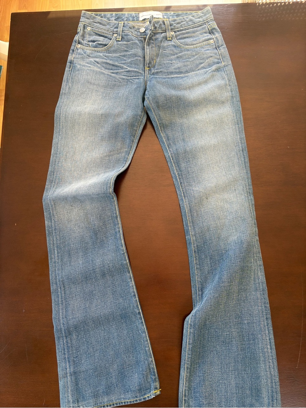Paper Denim & Cloth Medium Blue Flare Jeans - Wide Leg